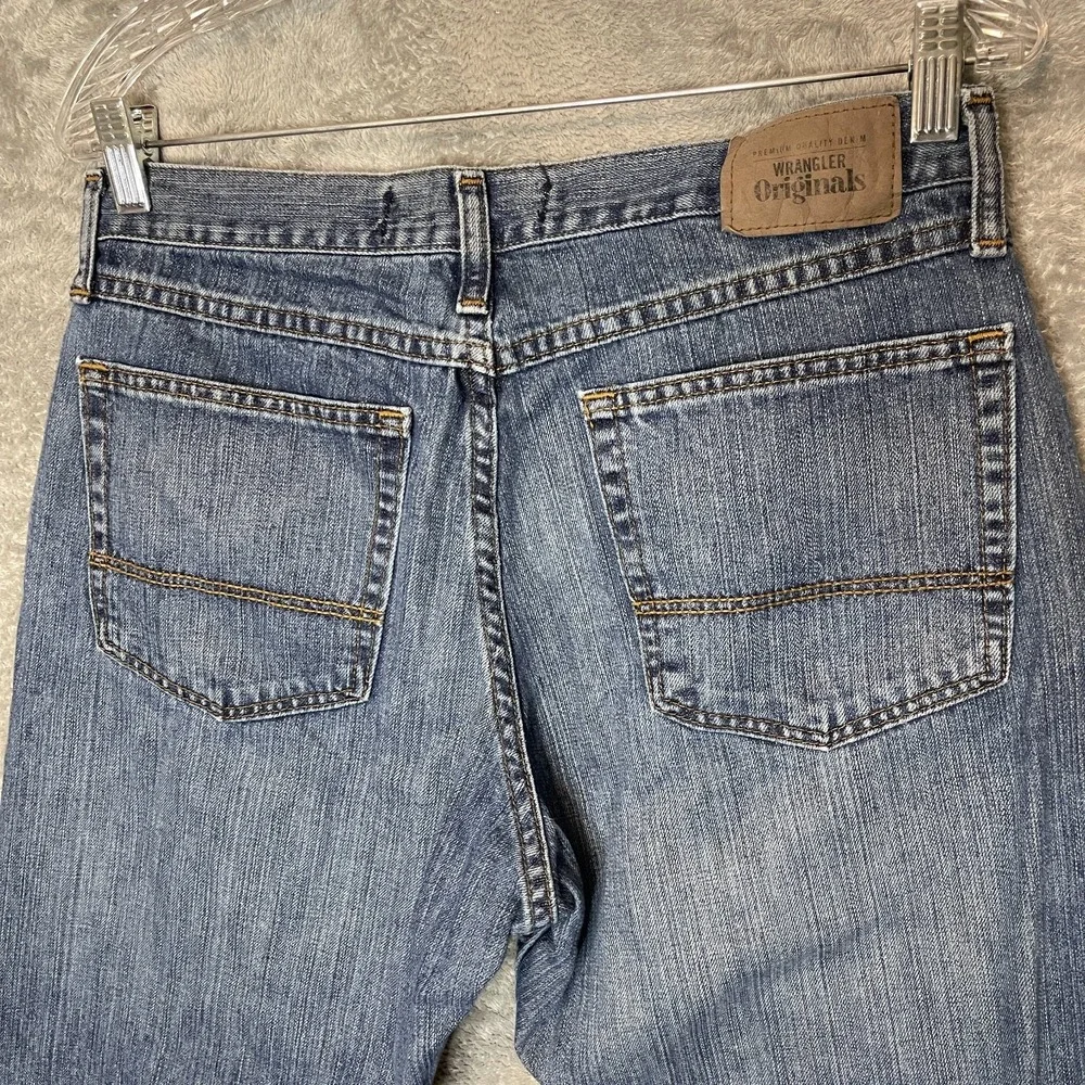 Wrangler Originals Men Cowboy Western Relaxed Boot Medium Wash Denim Jean 30x30*